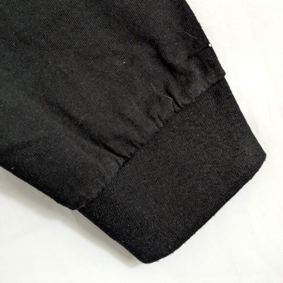 Rolling Stones Black T-Shirt Size M Graphic Logo Lips and Tongue Cotton Cropped - Picture 4 of 7